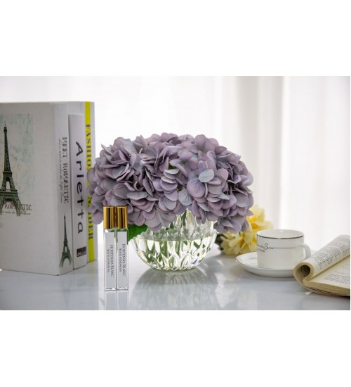 Cote Noire LHY05 绣球花透明杯-蓝色-白色绣球